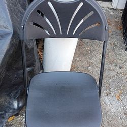 Black Plastic Folding Chairs 