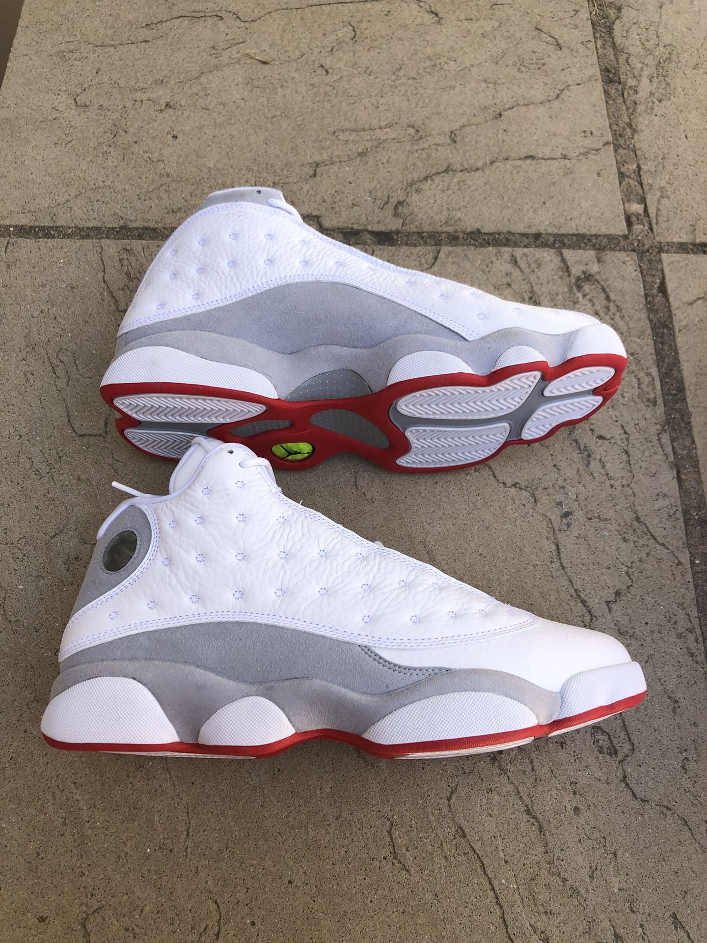 New Nike Air Jordan 13 Retro White Wolf Grey Shoes Men’s 11