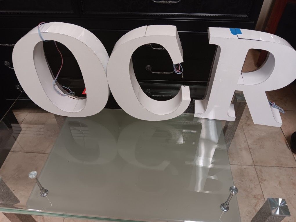 White Metal Letters