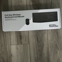 Full-Size Wireless Keyboard and Mouse