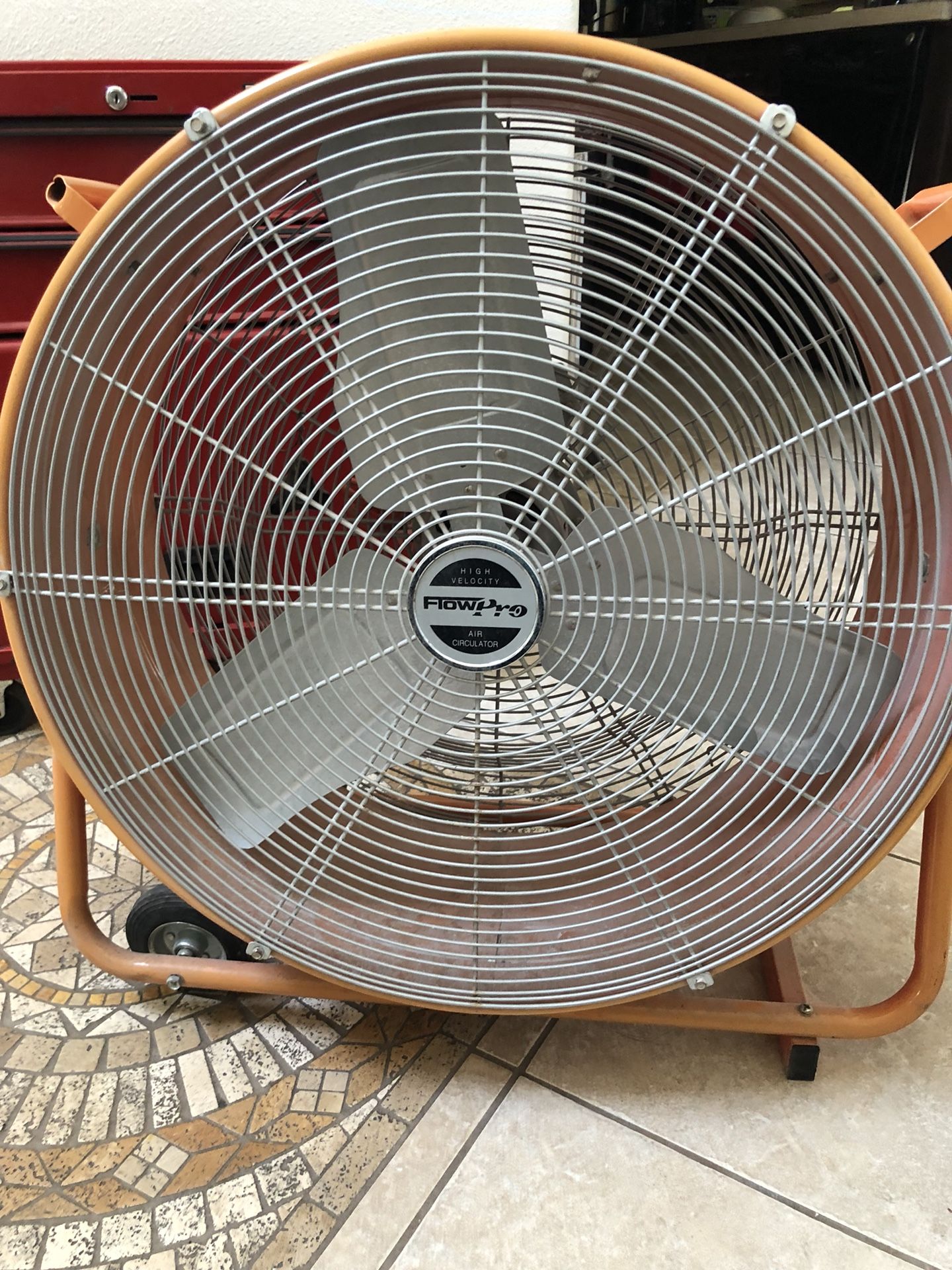 Flow pro 24-Inch High Velocity Air Movement Two Speed Portable Air Circulator, Yellow
