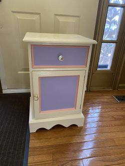 Pink Purple Night Stand/Cabinet