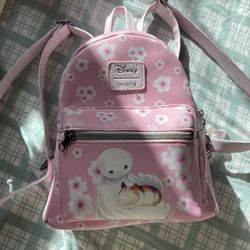 Loungfly Baymax and Mochi cherry blossom backpack