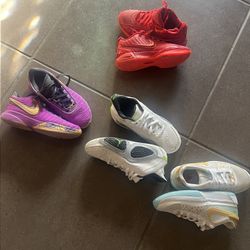 5 Pairs-Boys Sneakers (4-4.5 Y)