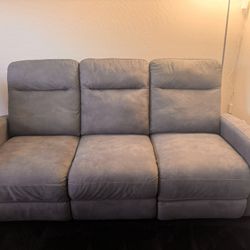 JARRELL Blue-Grey Manual Reclining – Clean, Modern & Super Comfortable