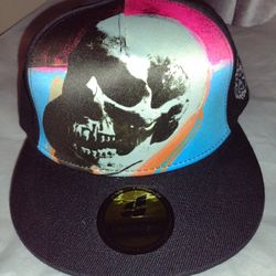 Snapback Hat For Adults, Skull ,Pink, Black And Blue, New Without Tags