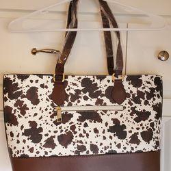 Cow Print Tote
