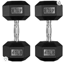 45 Lbs Dumbells