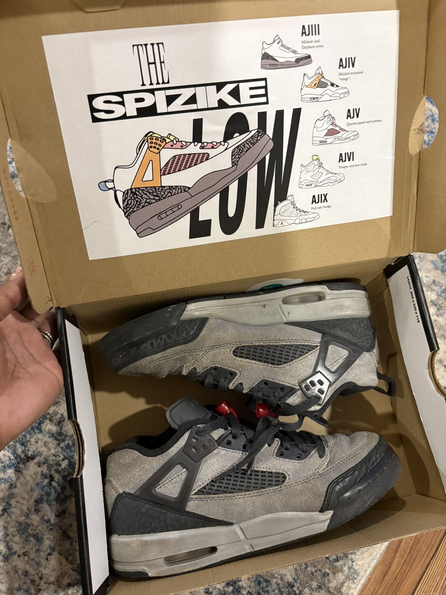 6Y Spizike Low Grey And Black