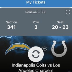 Chargers VS Colts