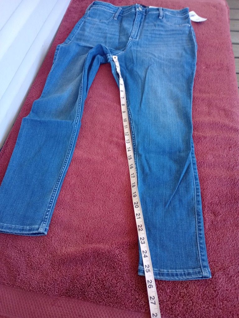 HOLLISTER Size 15R CURVY ULTRA HIGH RISE JEAN LEGGING Jeans NWT