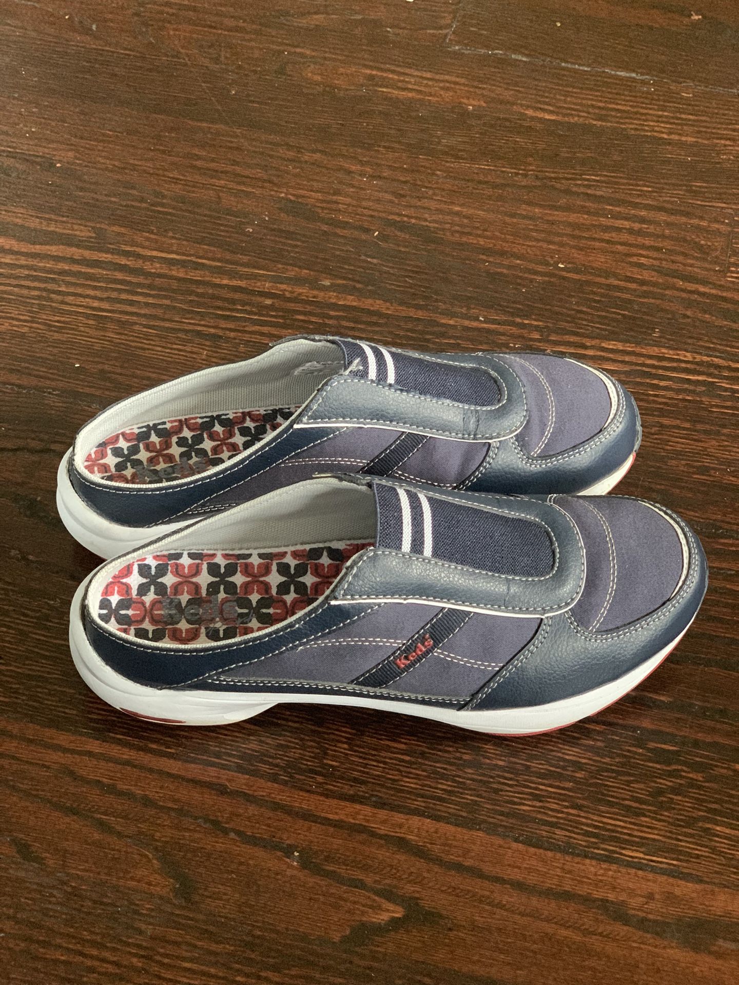 KEDS Sport Savvy Mule Toning Style Women 6.5 Low Back Slip On Shoes Navy Blue