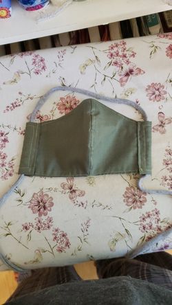 Army green (sage) large adult face mask