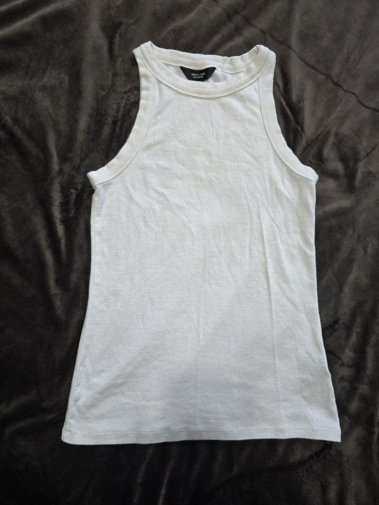 Simply Vera Vera wang ladies Large white tank top