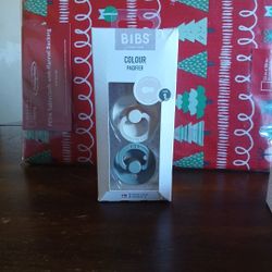 2 Piece Bibs Colour Pacifier, Size 1