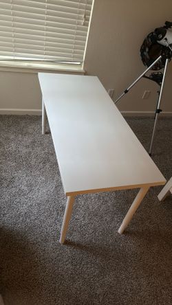 Long white desk