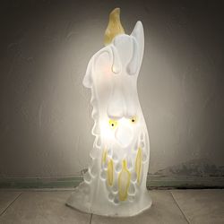 Vintage Empire Blow Mold Halloween Double Sided Melting Ghost Candle 36" Height