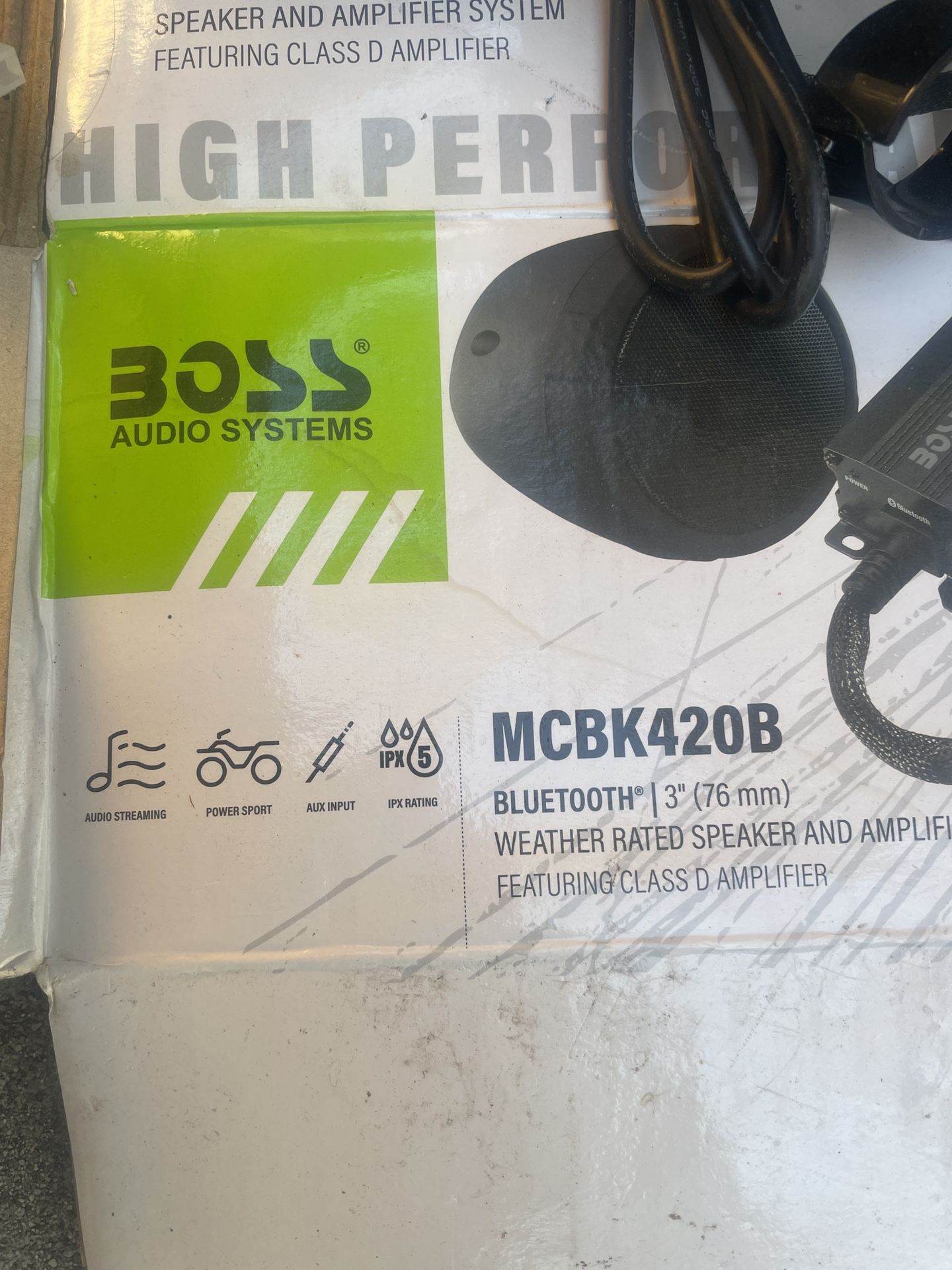 Boss Bluetooth Motorcycle Speakers 