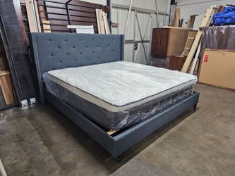 King bed and mattress