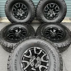 Ford Raptor Bronco Black OEM rims wheels BFG tires 