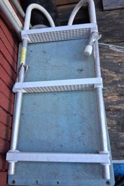 BOAT LADDER 3 STEP "Over the Gunwale" Hook Style