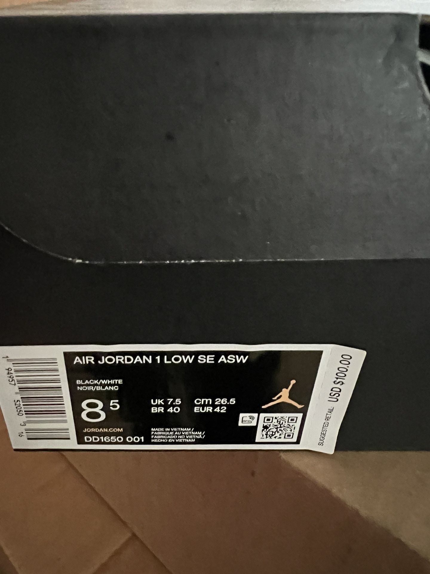 Nike Air Jordan 1 Low SE All Star 2021 8.5 DS