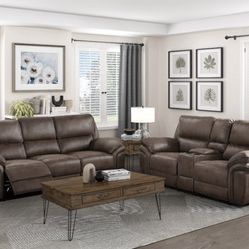 2PC Brown Sofa & Loveseat 💥SPECIAL💥