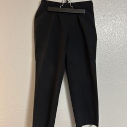 Women’s Lands' End black side zipper ankle dress pants Trousers size 6
