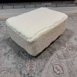 CAROLMADE Small Foot Stool Ottoman 15.4" Footstool With Legs