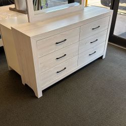 White Dresser With Mirror 