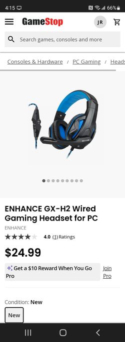 ENHANCE GX-H2 Wired Gaming Headset for PC