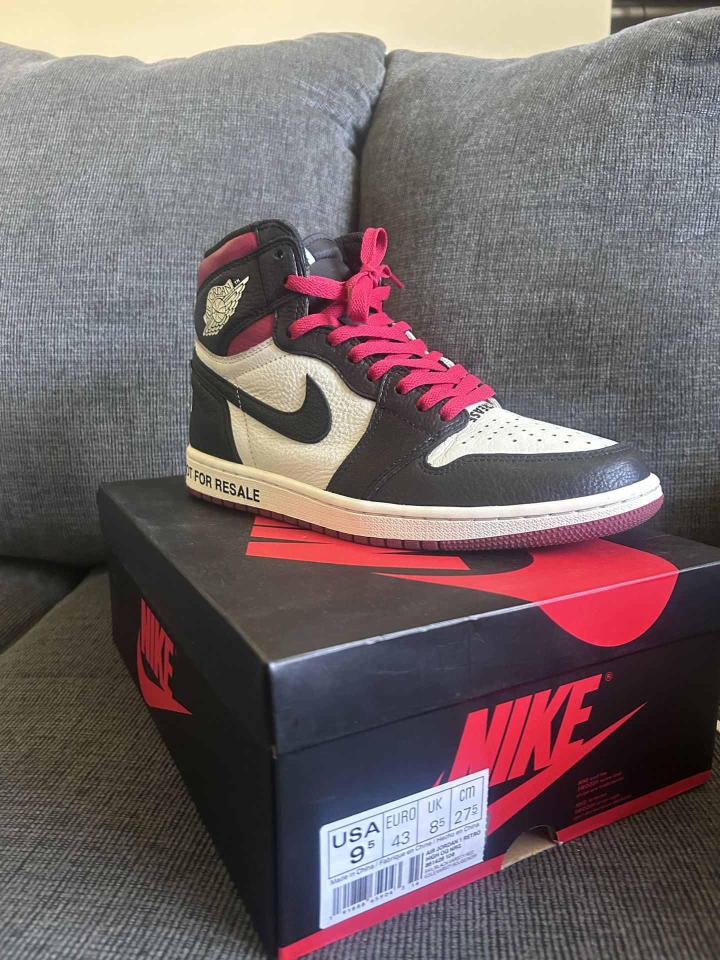 Jordan 1 Not For Resale Varsity Red