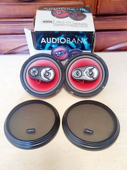 Audiobank AB1670 6.5" 400W 4-Way Car Speakers – Brand New Open Box