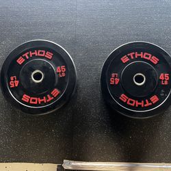 🔥45 Lb Ethos Bumper Plates - Need Gone Today