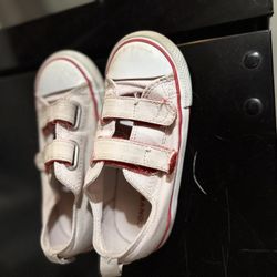 Converse Toddler Shoes Size 9 White Pink