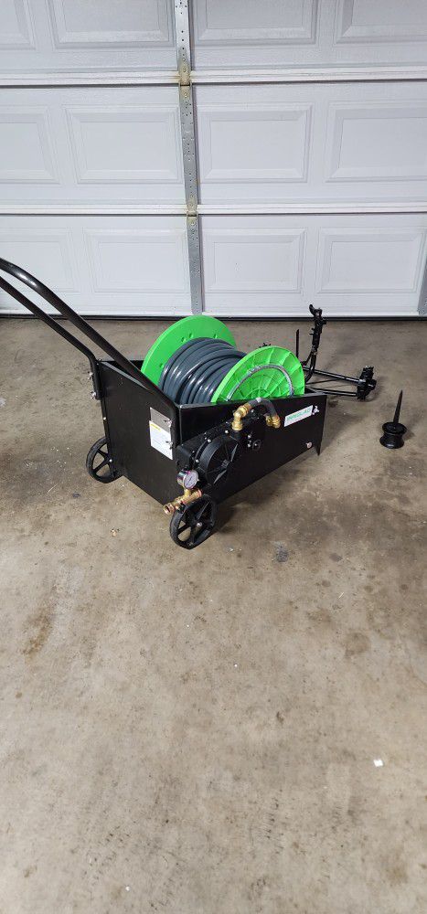 IRRIGLAD Automatic Irrigator Speed Adjustment Garden Hose Reel Cart for  Sale in Fresno, CA - OfferUp
