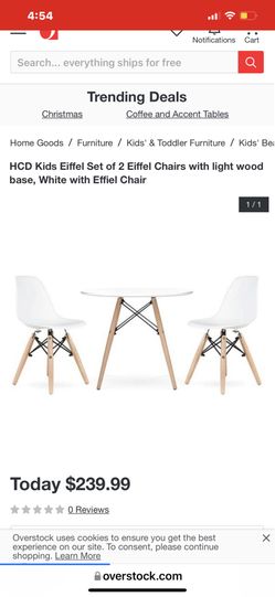 Mid Century Kids Table With 2 Chairs 