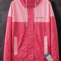 New Columbia Flash Challenger Windbreaker Jacket Women’s XS Pink ($60 Retail)