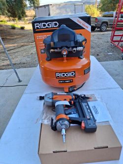 Ridgid 6 Gal. Air Compressor and 18-Gauge Brad Nailer Kit