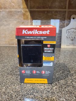 Kwikset 258 Square Profile, Single Deadbolt, Black Finish