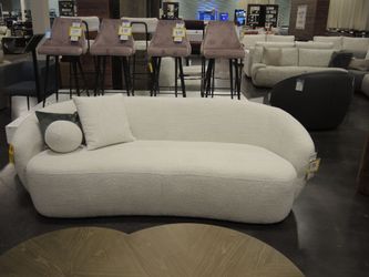 Kuka Heidemaria Curved Arm Sofa - Ivory | Couch | Living Room Couch