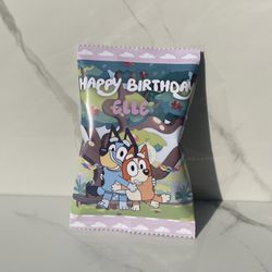 Bluey Themed Chip Bags