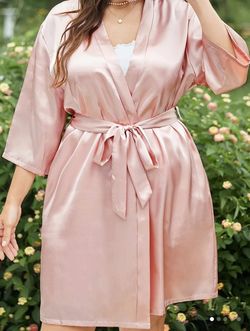 Plus Size Pink Robe 2XL