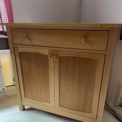 Solid Wood 1 Drawer/2 Door Cabinet