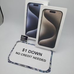 New Apple iPhone 15 Pro Max Unlocked - 90 DAY WARRANTY - $1 DOWN - NO CREDIT NEEDED 
