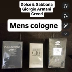 Men's Cologne Brand New $80 Each Firm