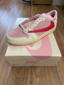 Jordan 1 Retro Low Travis Scott Sail Tropical Pink Size 11.5