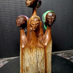 Vintage African Sandalwood Sculpture Swahili Imports 8"