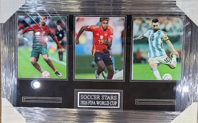 Soccer Stars of the World Cup Custom-Framed 3-Photo Display Piece