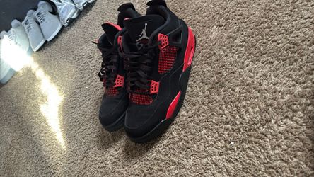 selling retro jordan 4 red thunder color crimson